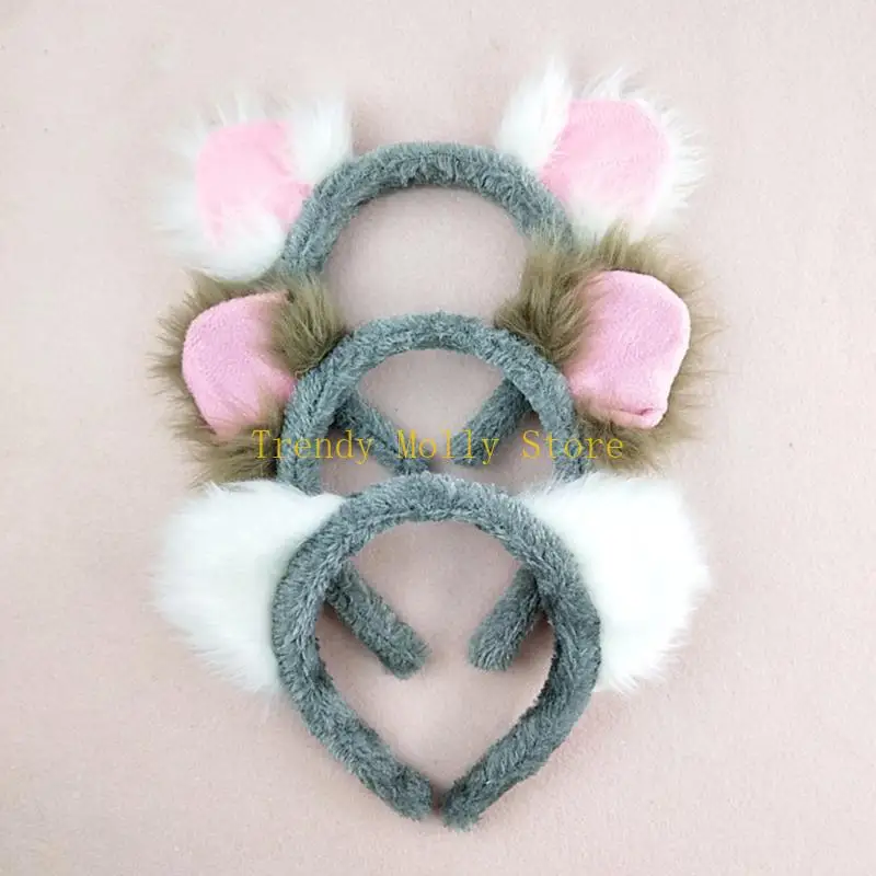 N5KB Animal Bandband Tête Ornement décoratif Artisanat Accessoire maison pour Kid Girl Boys Birthday Gift Supplies