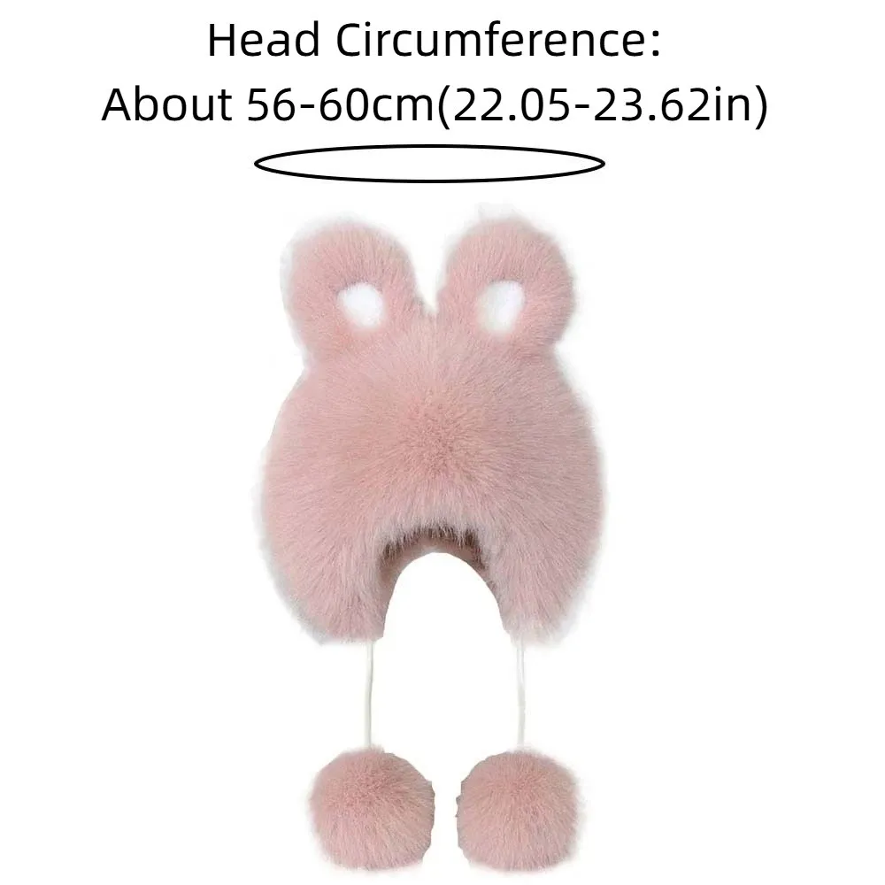 قبعة Lei Feng مضادة للبرد والشتاء من القطيفة قبعة كرتونية مقاومة للرياح على شكل أرنب لتدفئة الأذن قبعة ناعمة بلون سادة لحماية الأذن للخريف #6