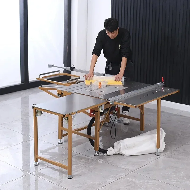 2025 Woodworking Saw Table Folding Woodworking Workbench Sliding Table Saw Precision Dust-free Wood Manual Cutting Machine