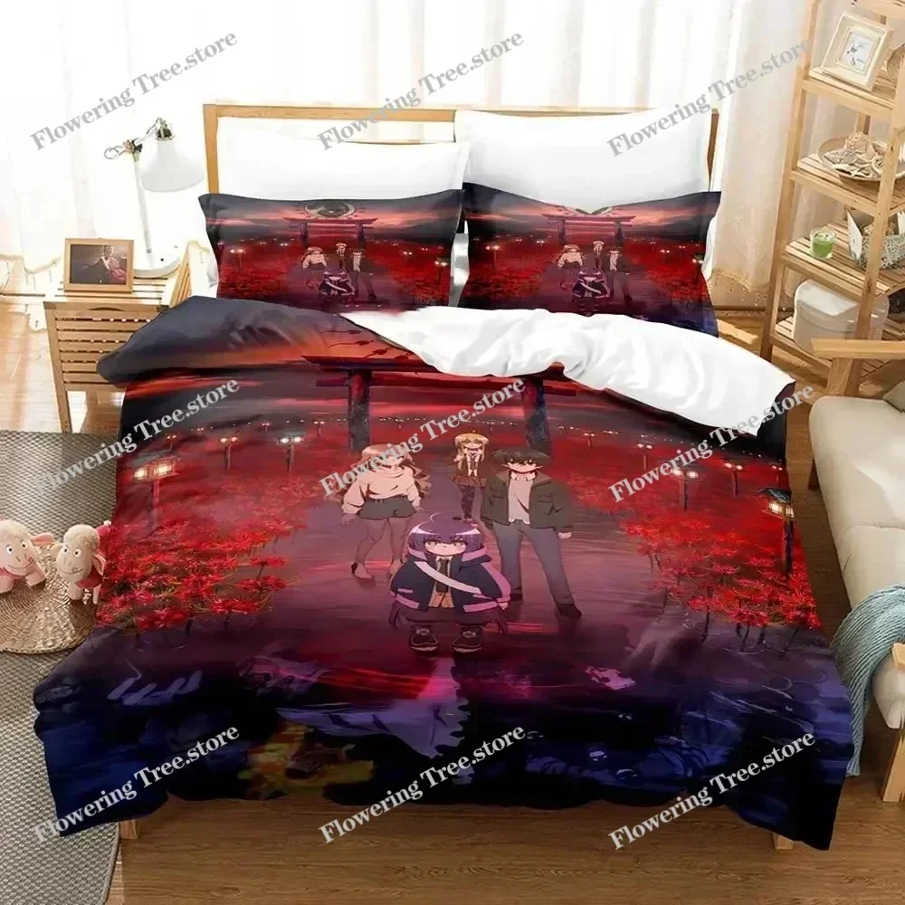 

Anime Dark Gathering Bedding Set Duvet Cover Bed Set Quilt Cover Pillowcase Comforter king Queen Size Boys Adult Bedding Set029