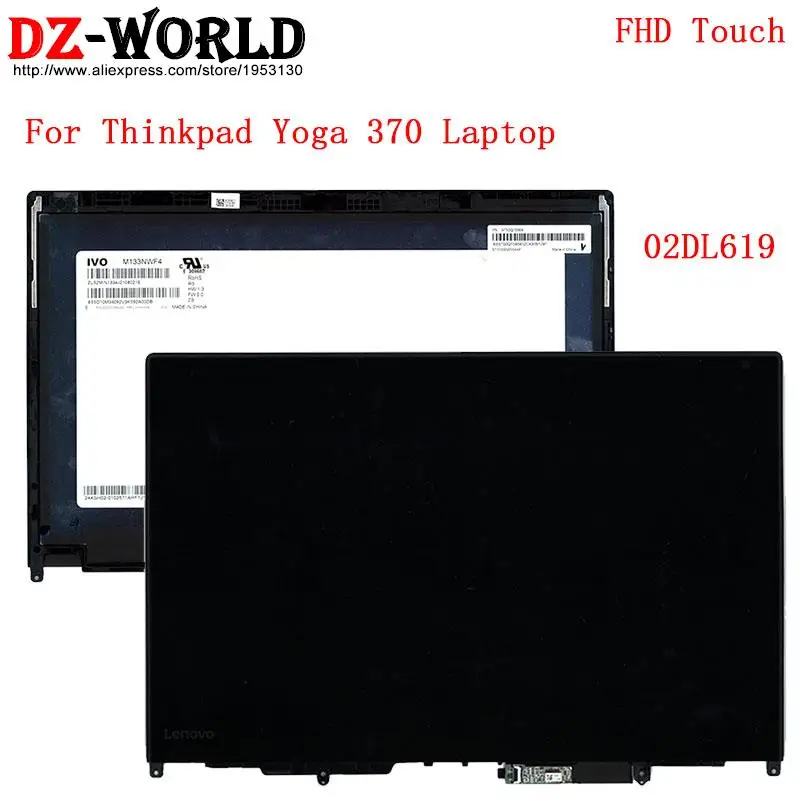 M133NWF4 300nit FHD Touch LCD Screen Display For Lenovo Thinkpad Yoga 370 Laptop 02DL619 01HY329 01HY328 01HY327 01HY326 01HY594