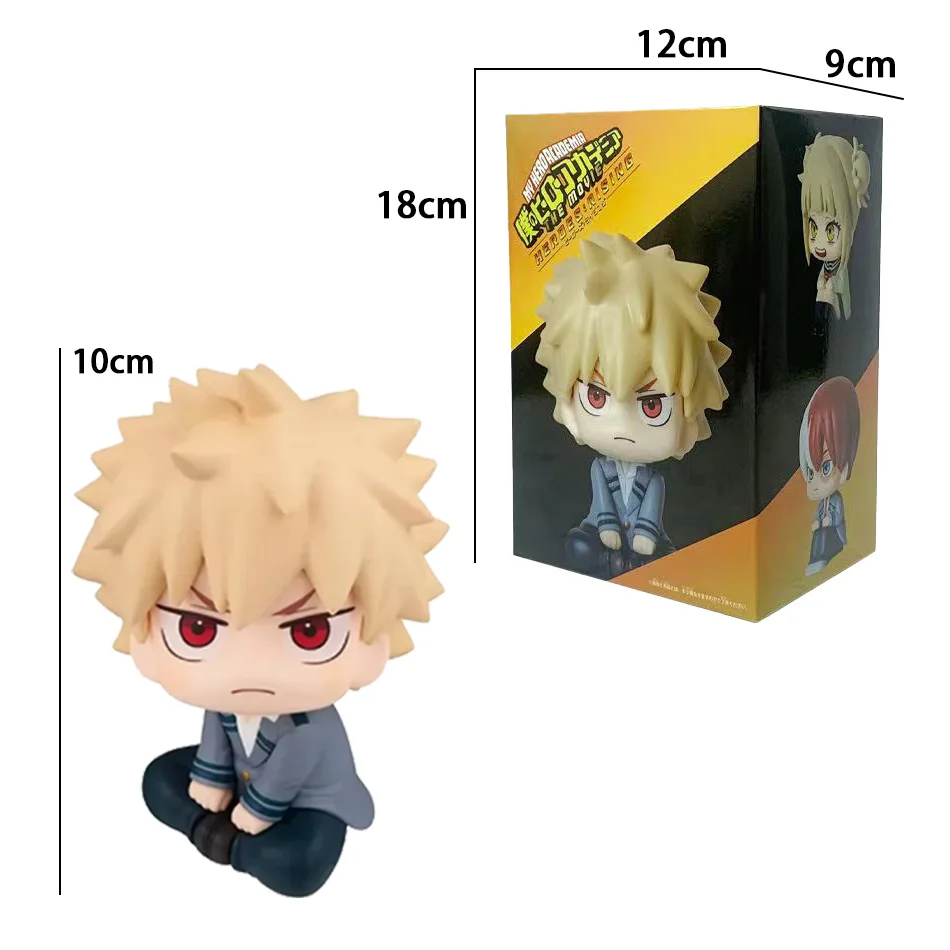 Anime Nendoroid Figures Collectible Model Toys Bakugou Katsuki Midoriya Izuku Todoroki Shoto Toga Himiko for Kids Car Play view 6