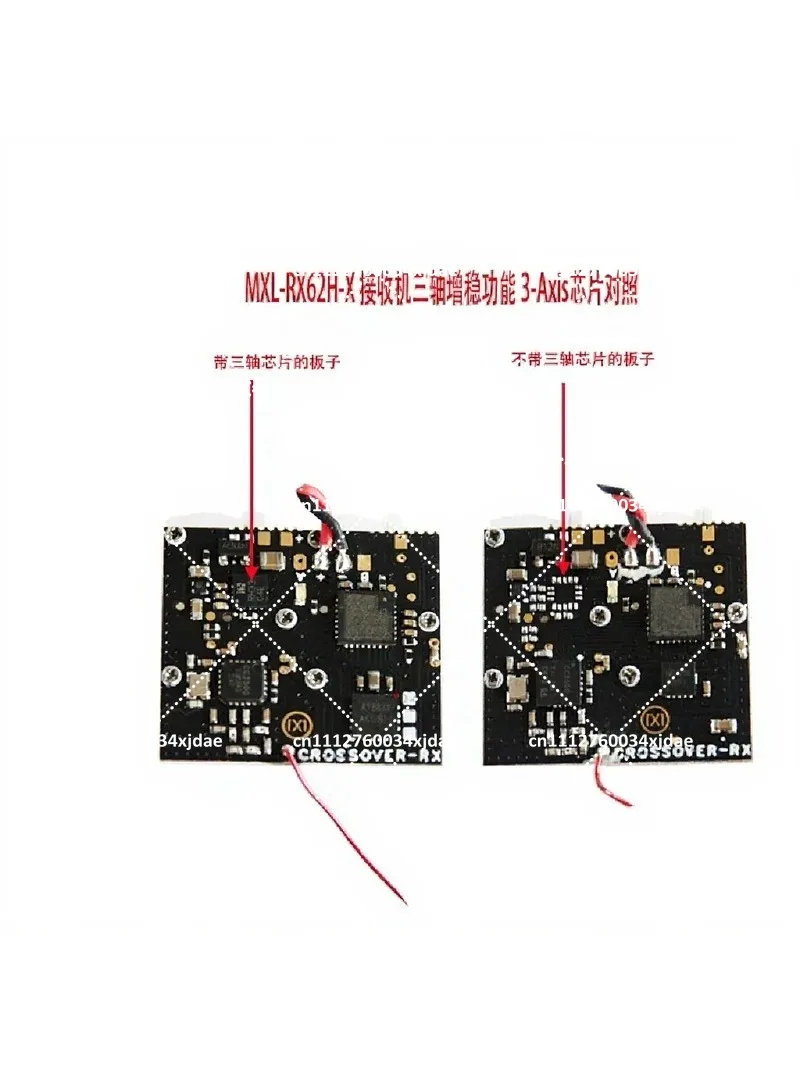 MXL-RX62H V2 V3 Receiver with Dual Servo for Frsky DMS2 Futaba SFHSS