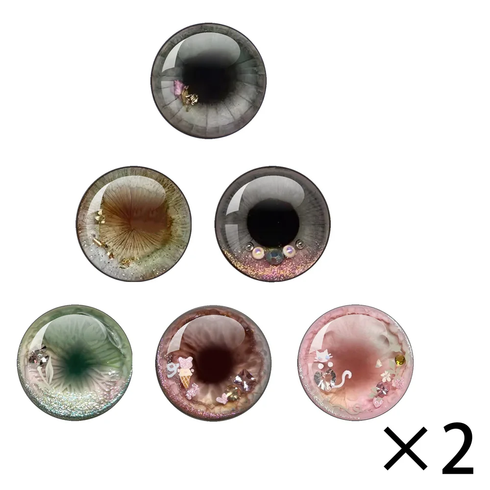 Blyth Doll BJD Toy Anime Doll Glass Eyes cabochon Round 10MM-40MM Handmade Girl Toy Drop Glue Eye accessorio per gioielli fai da te Part1