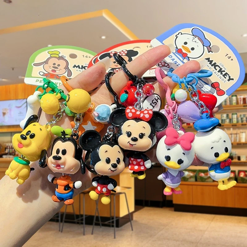 Genuine Cute Disney Wobble SeriesToys Fantasy Toy Story Pendant Bag Plush Keychain Phone Car Keyring for Birthday Gift