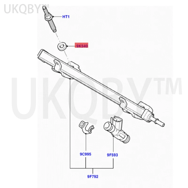 apply Mo nd eo/Fo x/Wi nn in g/Ma x Fuel injector sealing ring 96MF9U550AB