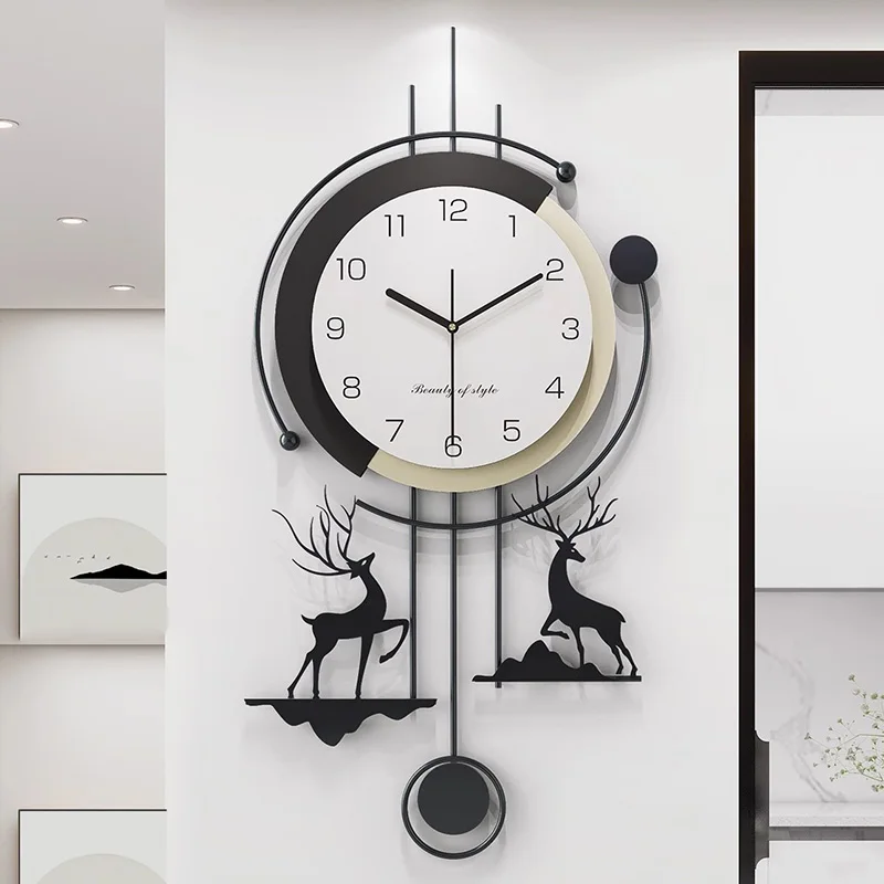 Interior Digital Wall Clocks Modern Living Room Luxury Bedrooms Design Fashion Creative Clock Wall Restaurant Horloge Home Decor