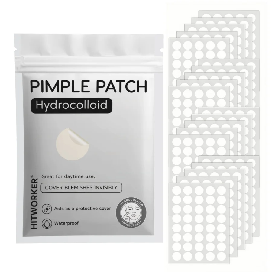 Parche hidrocoloide para el acné 200/400/800 - Parche invisible para el acné sin alcohol que contiene aceite de árbol de té y ácido hialurónico