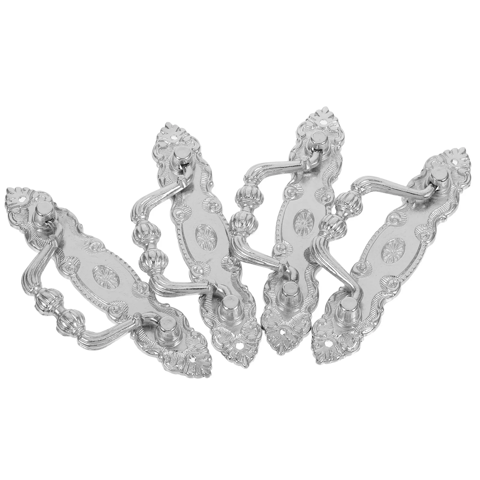 4 Buah Gagang Laci Vintage dari Paduan Seng untuk Pintu Kabinet, Laci Lemari, Perangkat Keras Dekoratif Rustic, Gagang Lemari