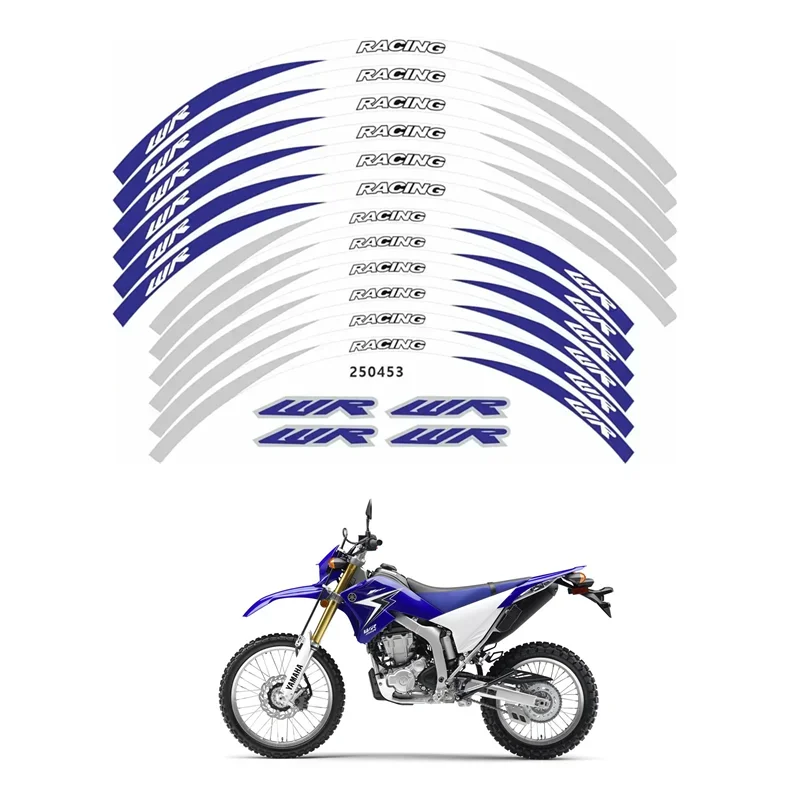 For YAMAHA WR250R WR250F WR450F Motorcycle Parts Contour Wheel Decoration Decal Sticker -17 MOTO