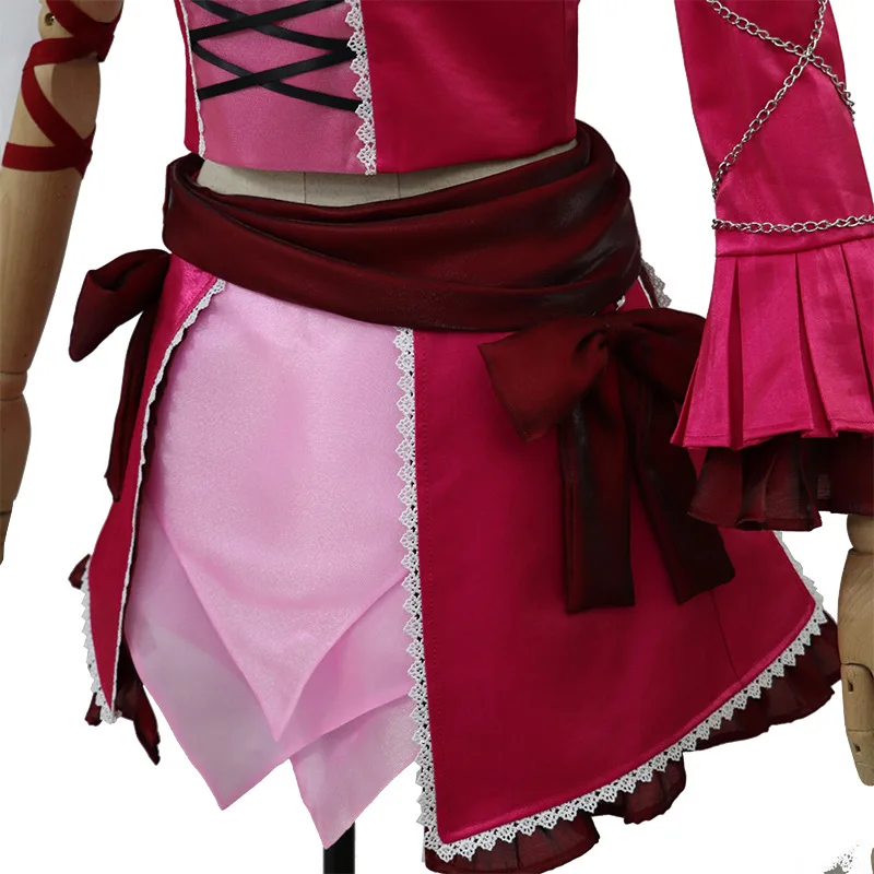 Anime Miku Wine Red Dress Project Costume Cosplay copricapo da cantante virtuale da donna abiti da festa di Halloween