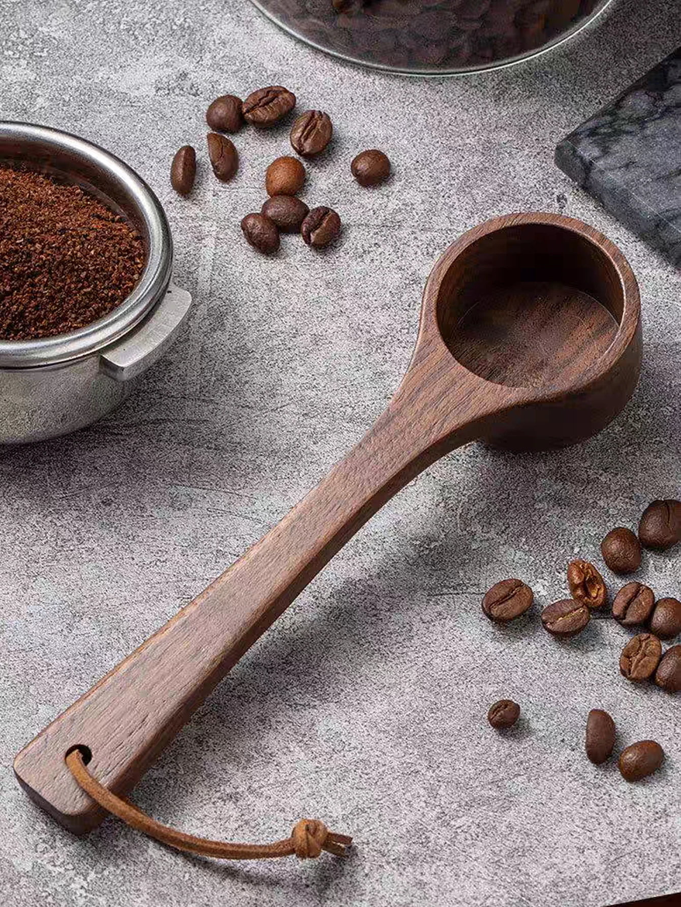 Wooden Coffee Spoon, Coffee Scoop Measuring for Coffee Beans, Whole Beans Ground Beans or Tea, Home Kitchen Tools Utensils