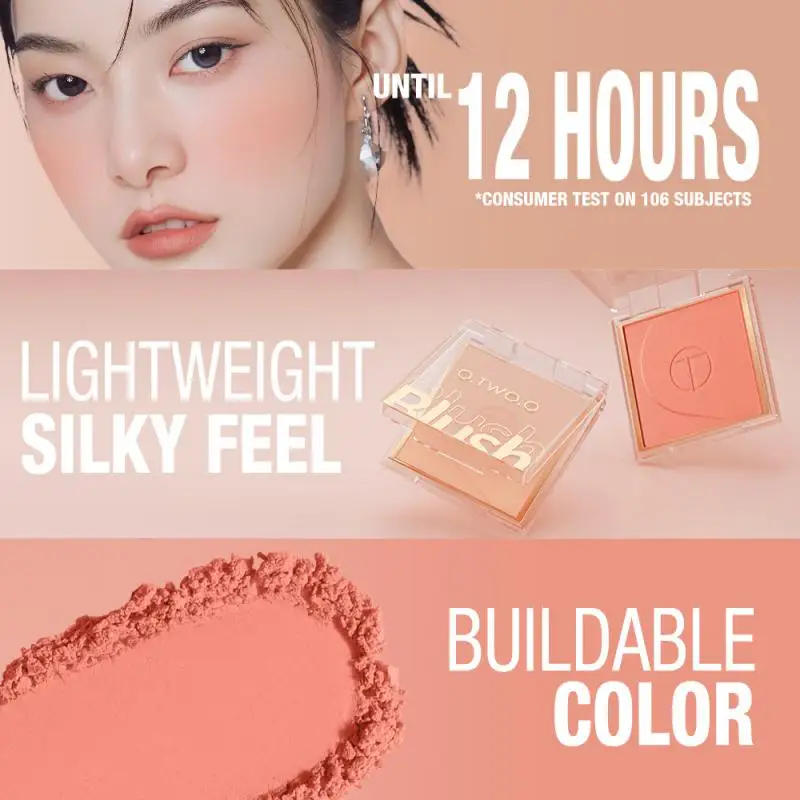 Monochrome Blush Palette Rose Hawthorn Cheek Tint Blusher Powder Natural Face Makeup Matte Peach Rouge Contour Shadow Palette