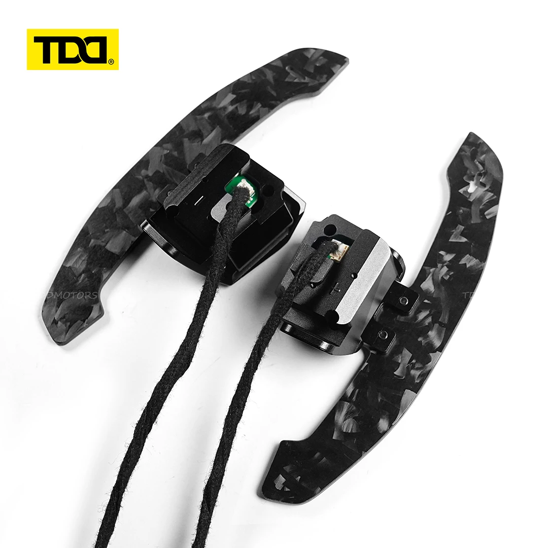 Extensor de Paddle Shift Magnético em Fibra de Carbono TDD para Volante VW Golf 5, Golf 6, MK5, MK6, GTI, CC, Scirocco