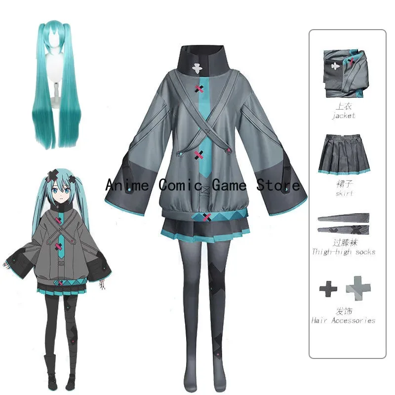 

Miku Movie Cosplay Anime Project Sekai Colorful Stage Sad Miku Cosplay Hoodies Halloween Party Outfits for Women S-3xl
