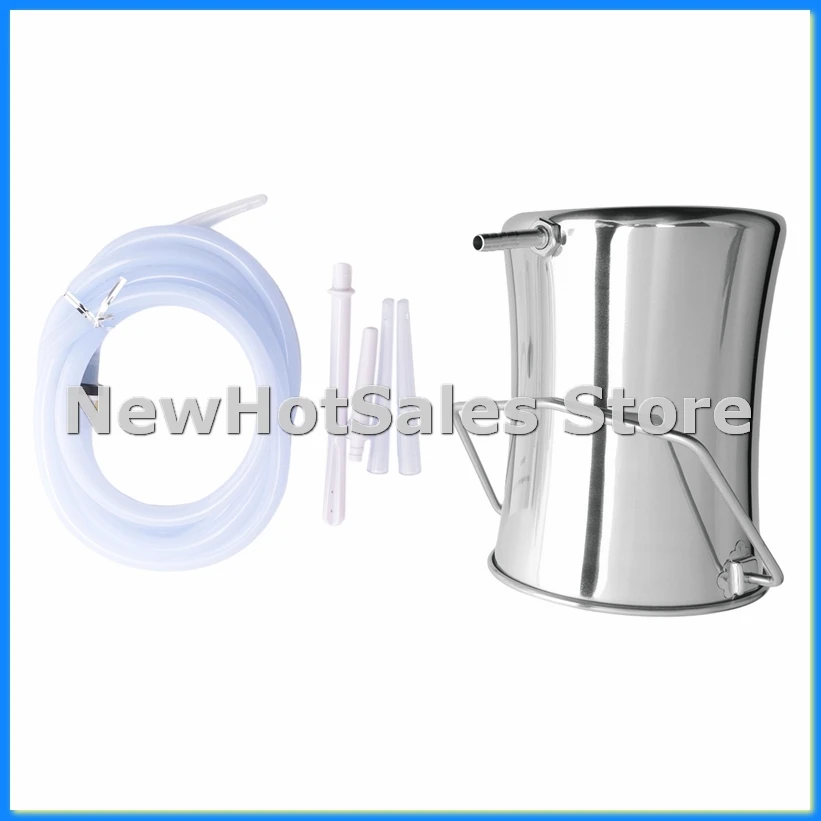2L Health Stainless Steel Enema Bucket Suitable for Cleansing Reusable Constipation Cleaning Detoxification Cleansing Enema-AT48