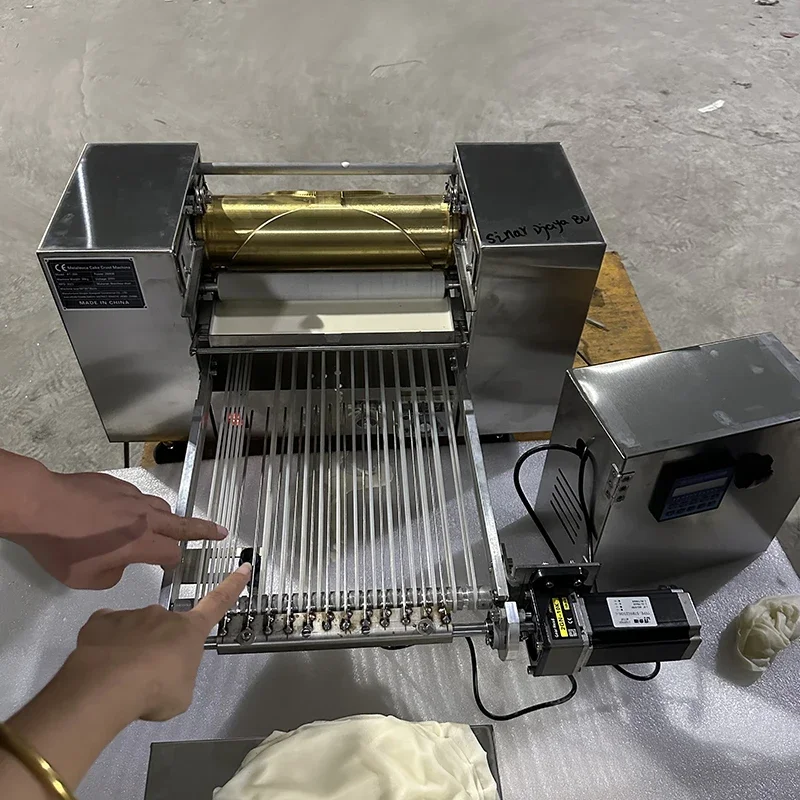 2800W Roast Duck Pie Crust Machine Pancake Machine 220V Thousand Layer Cake Making Machine Spring Roll Skin Forming Equipment