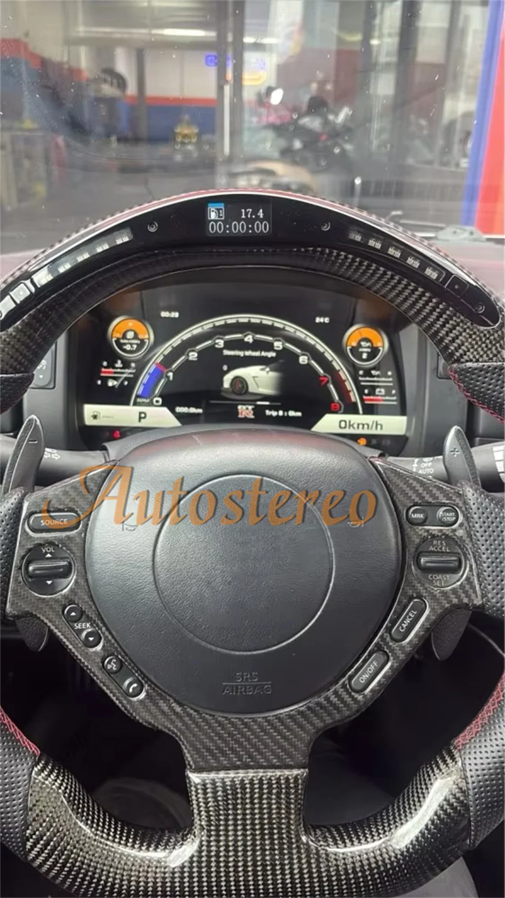 Supercar Virtual Cockpit Car Digital Cluster For Nissan GT-R 2008-2015 Car Multimedia Player Auto Dashboard Speed Meter Screen