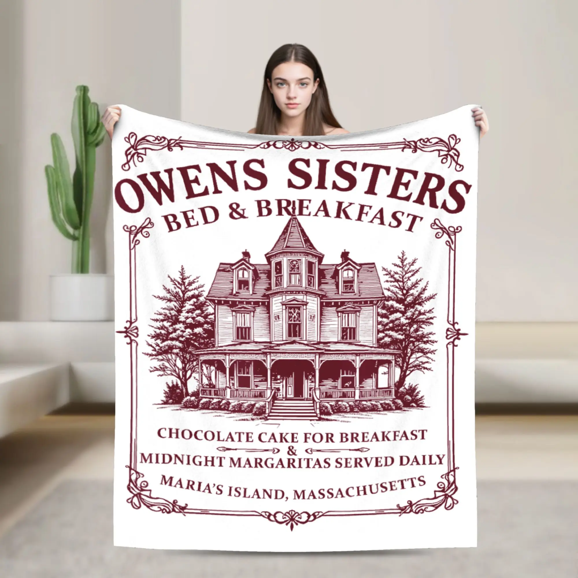 Witchy Halloween Love Vintage Witch Magic Practical Magic Blanket  Flannel Vintage Warm Throw Blankets for Home Autumn/Winter