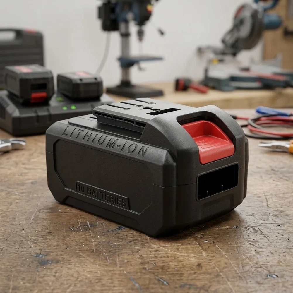 For DIY Battery Projects for Black Nylon Battery Case for 10 Series Battery Holder High Strength Nylon Material Secure
