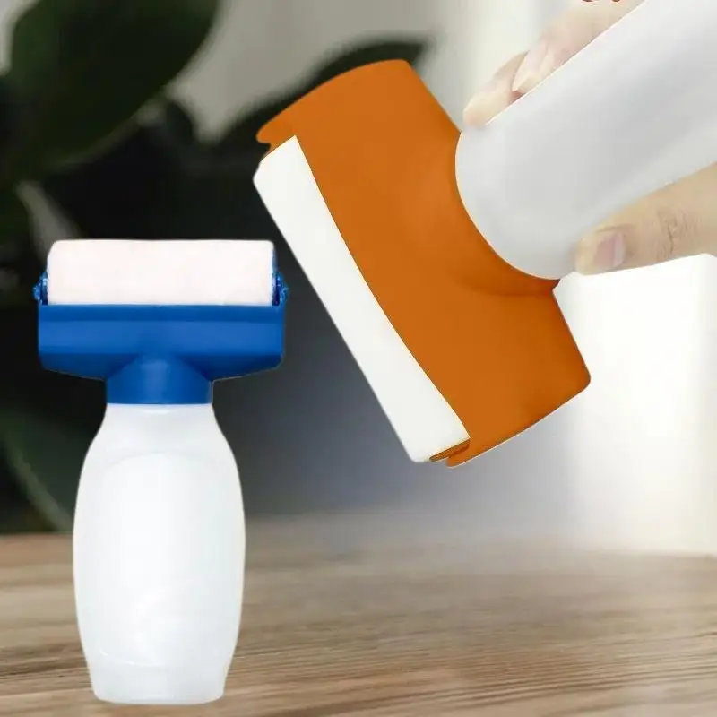 DIY壁補修・修復ガジェット、350ml水性ラテックス塗料プラスチック容器、塗料ローラーブラシ一体型