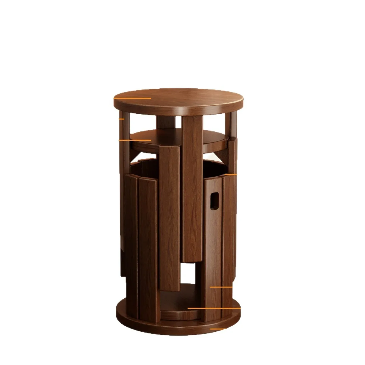 4-in-1 Combination Stool Solid Wood Stool with Stackable Design and Casters Storage Stackable Stool Guest Reserve Stool