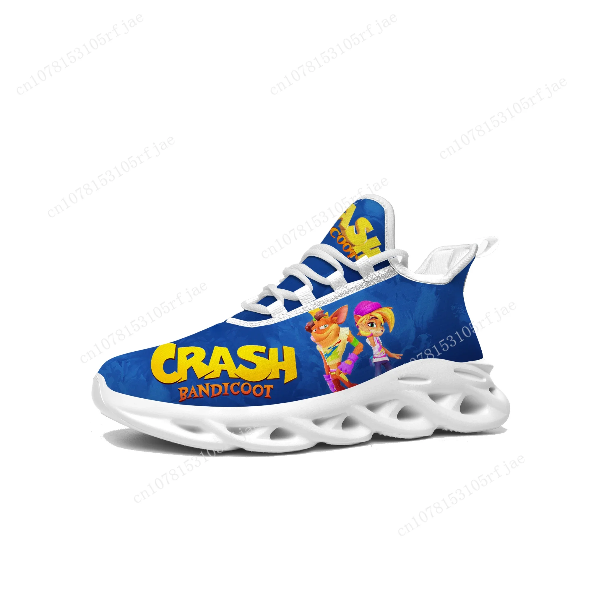 Crash Bandicoot Sneakers Cartoon Game Mens Womens Teenager Fashion Sports Running Shoes High Quality Custom Built Lace Up Shoes