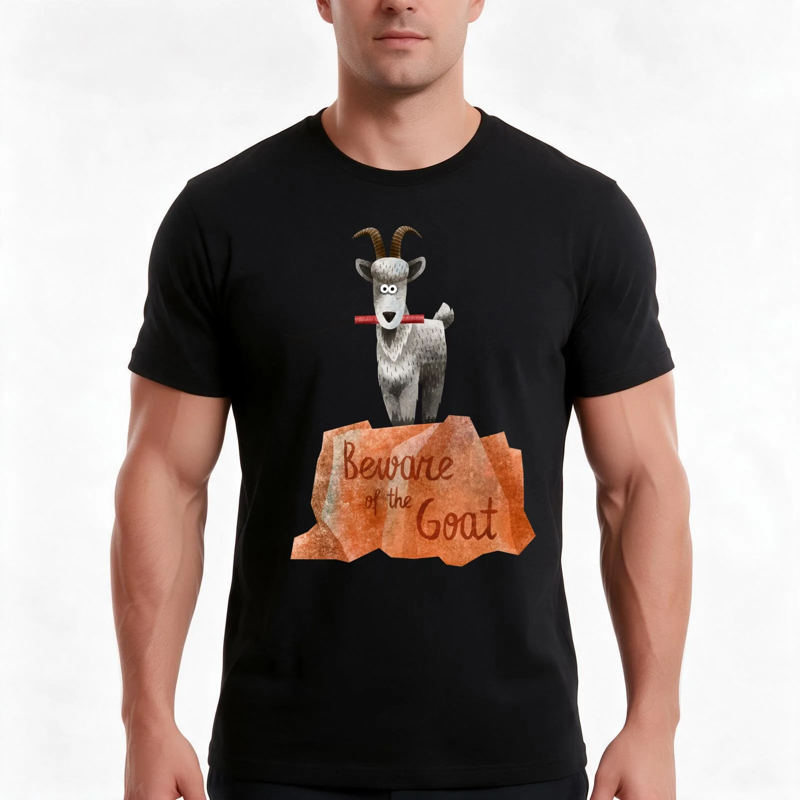 Big Thunder Mountain Railroad Train- Beware of the Goat - Dynamite is a blast T-Shirt, Summer Casual Cotton Tee, 100% Cotton