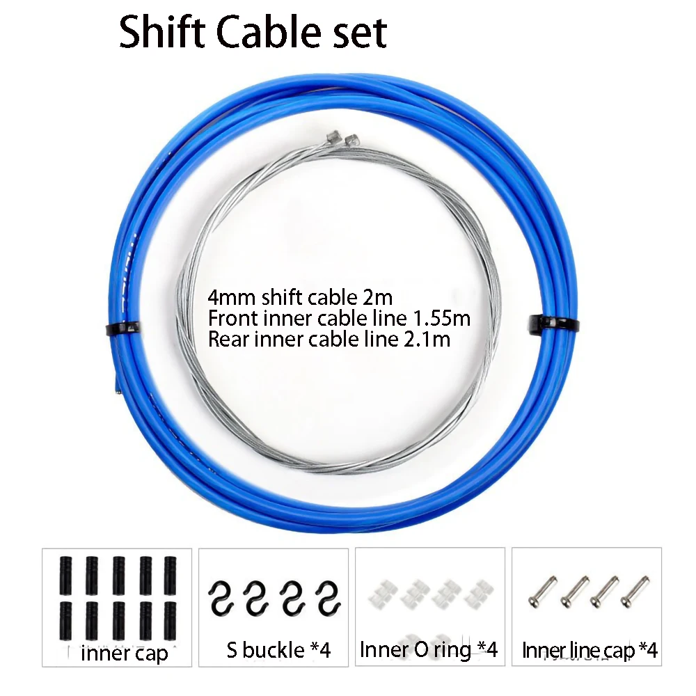 Trlreq Road Mtb Bike Shift and Brake Cable Set Wire 4mm 5mm For Bicycle Shifters Derailleur Brake Cable Bicycle Accessories