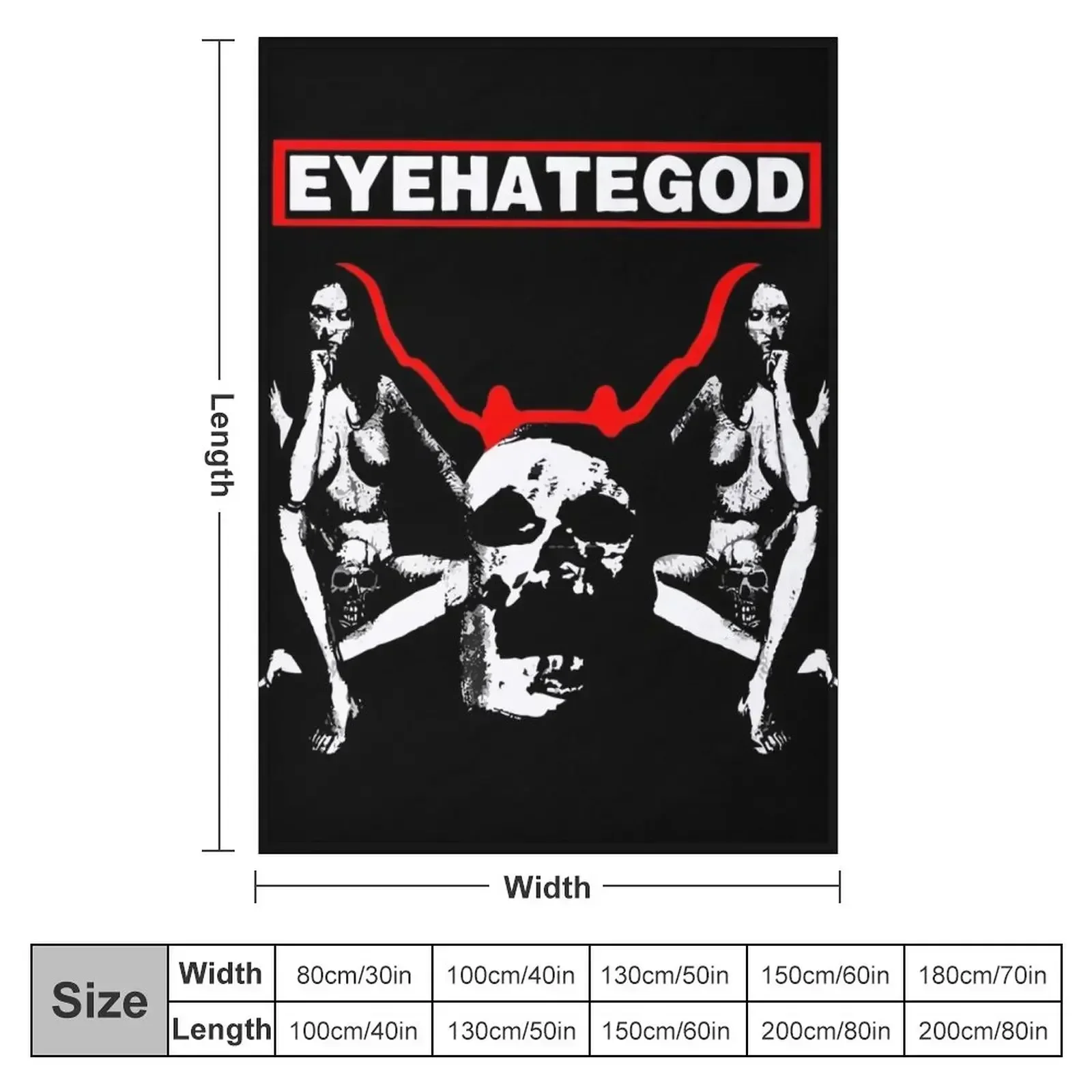 Eyehategod Throw Blanket Winter beds Fashion Sofas Giant Sofa Blankets