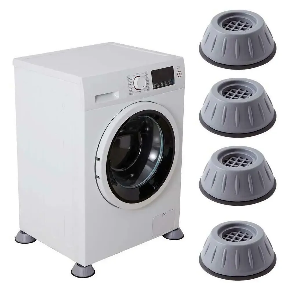 4Pcs Anti Vibration Feet Pads Legs Slipstop Silent Skid Raiser Mat For Washing Dryer Machine Support Dampers Stand Furniture
