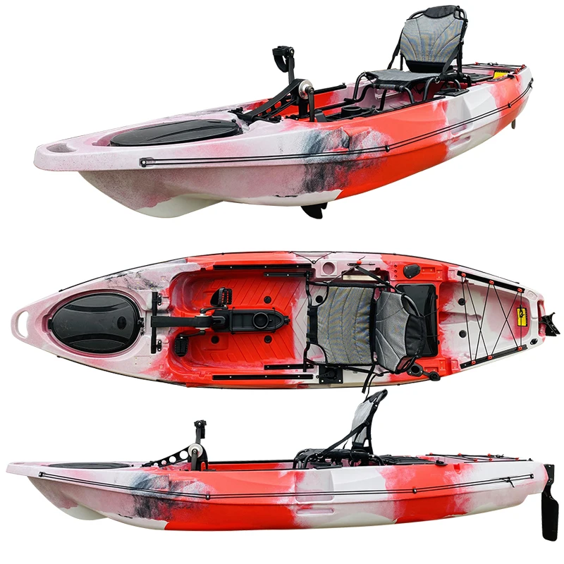 Water Play Surfing Ski Kayak with Propeller Foot Drive Pedal System Including Electric