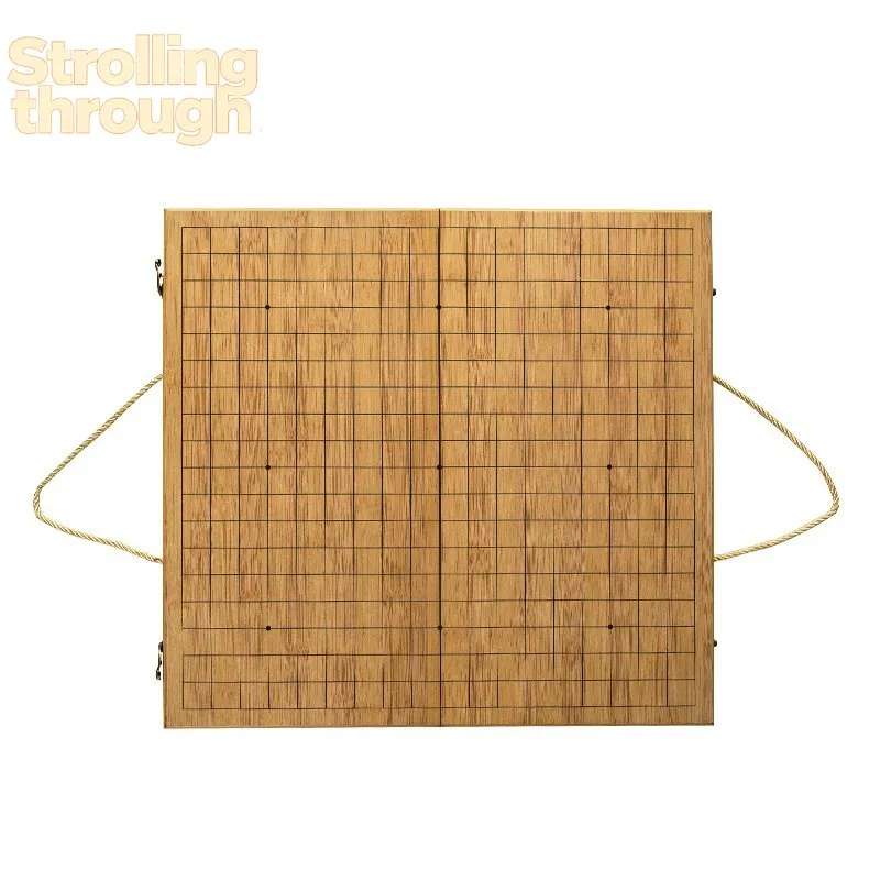 

Chess Game Set Weiqi Folding Travel Board Portable Tournament Grade Jade Go Stones Beginner Kids Adults Student Foldable Box