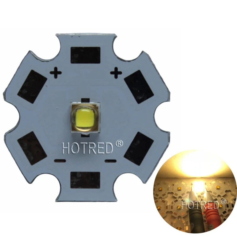 10PCS LG3535 5W led Cold White 6000-6500K Warm White 3000-3200K 1-3W-5W LED with 20mm Star PCB Replace Original XPG2 XP-G LED