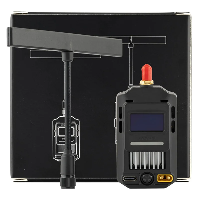 

B05B-Expresslrs High Frequency Head Receiver 915Mhz ELRS Module With T Antenna For FPV Modeling Remote Controller
