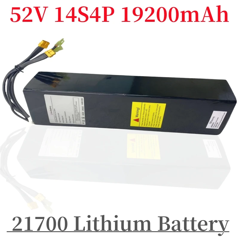14S4P 21700 52V 19.2Ah بطارية ليثيوم أيون حزمة منفذ مزدوج شحن سريع مناسبة للدراجات البخارية الكهربائية ذات المحرك المزدوج