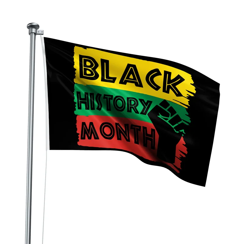 Gaslight Gatekeep Girlboss 5' x 3' Black History Month Flag Banner Polyester with Brass Grommets 150cm x 90cm