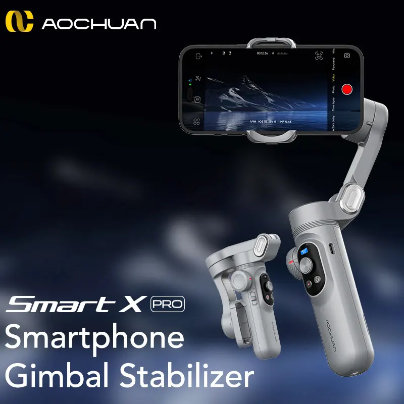 AOCHUAN Smart XPro 3 Axis Smartphone Handheld Gimbal Stabilizer For iPhone and Android phone