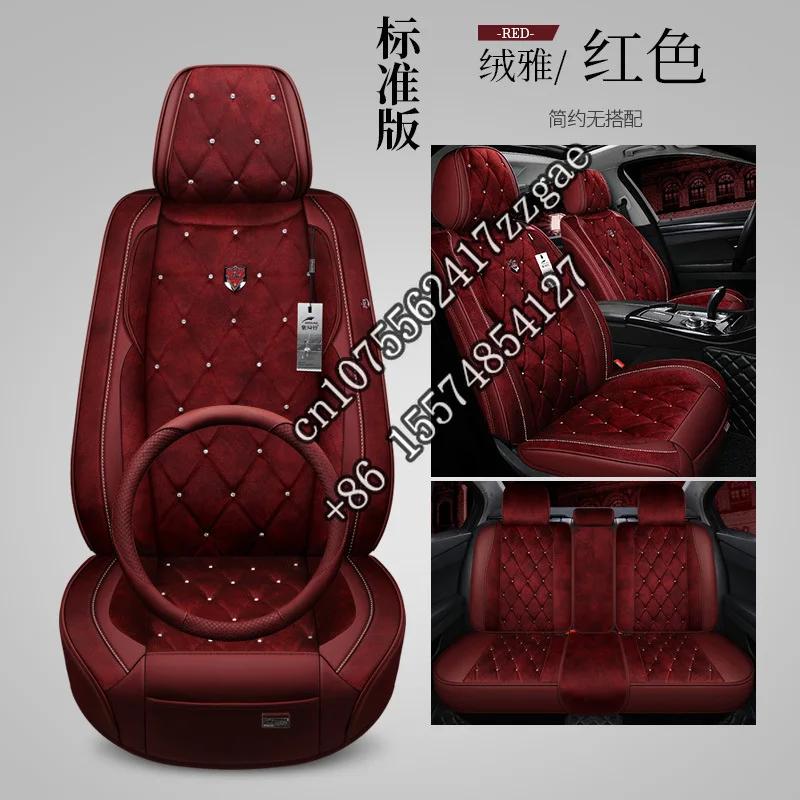 Universal Zifengling Car Seat Covers Full Set 5 Seats for Cars Waterproof Leather Auto  Protectors