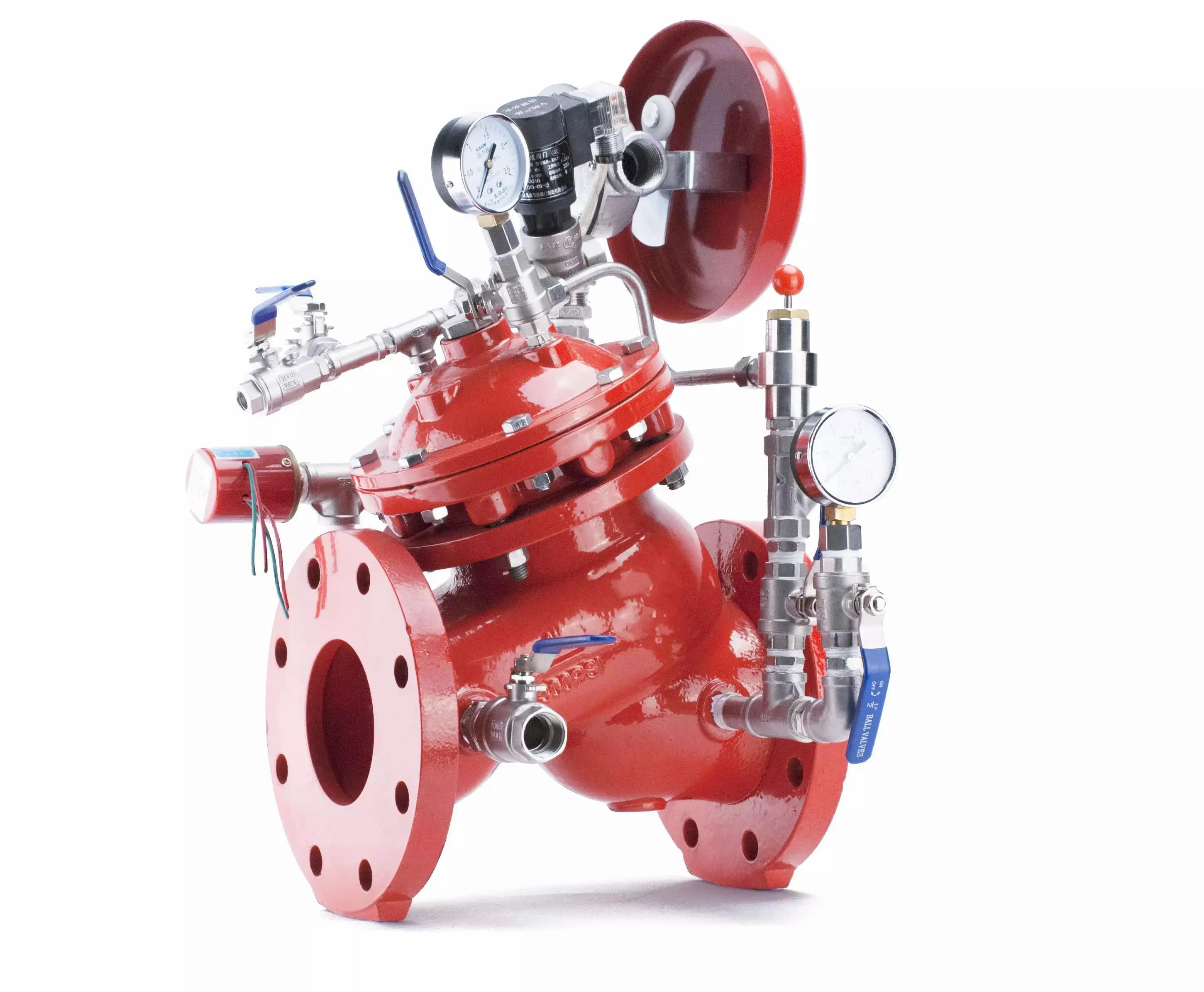 FM UL أنابيب مكافحة الحرائق نظام الحماية من الحرائق نظام رشاشات الحريق شفة صمامات الحديد الزهر صمام إنذار ذو حواف ديلوجي #1