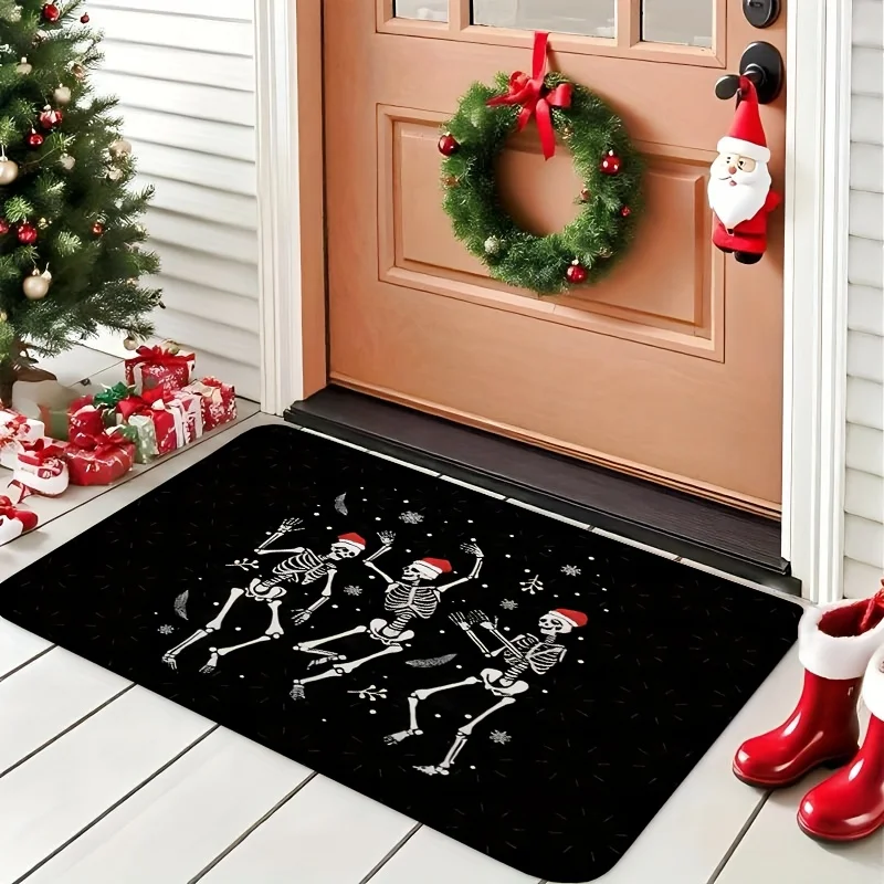 VIKAMA عيد الميلاد الهيكل العظمي الرقص البساط التكنولوجيا غرفة المعيشة دراسة المطبخ مدخل الباب ديكور ديكور المنزل #2