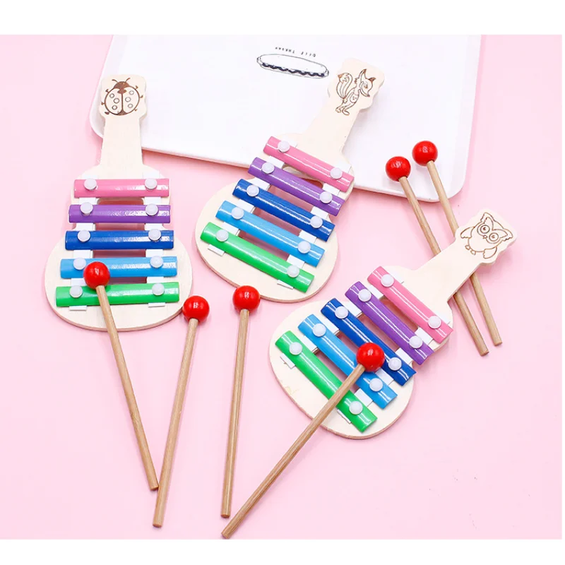 

Montessori Toys Baby 5 Keys Wooden Xylophone 1 2 3 Years Kids Music Instrument Toys Preschool Early Learning Toys For Children