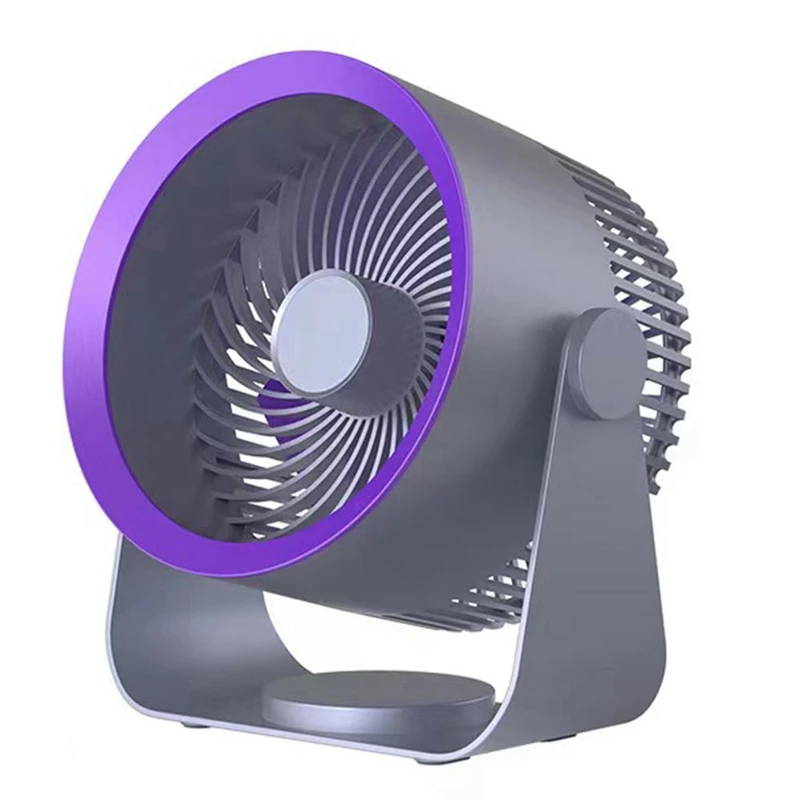 TKOH-Electric Fan 4000Mah Rechargeable Air Circulation Stand Fans Summer Cooling Camping Fan Portable Air Conditioner