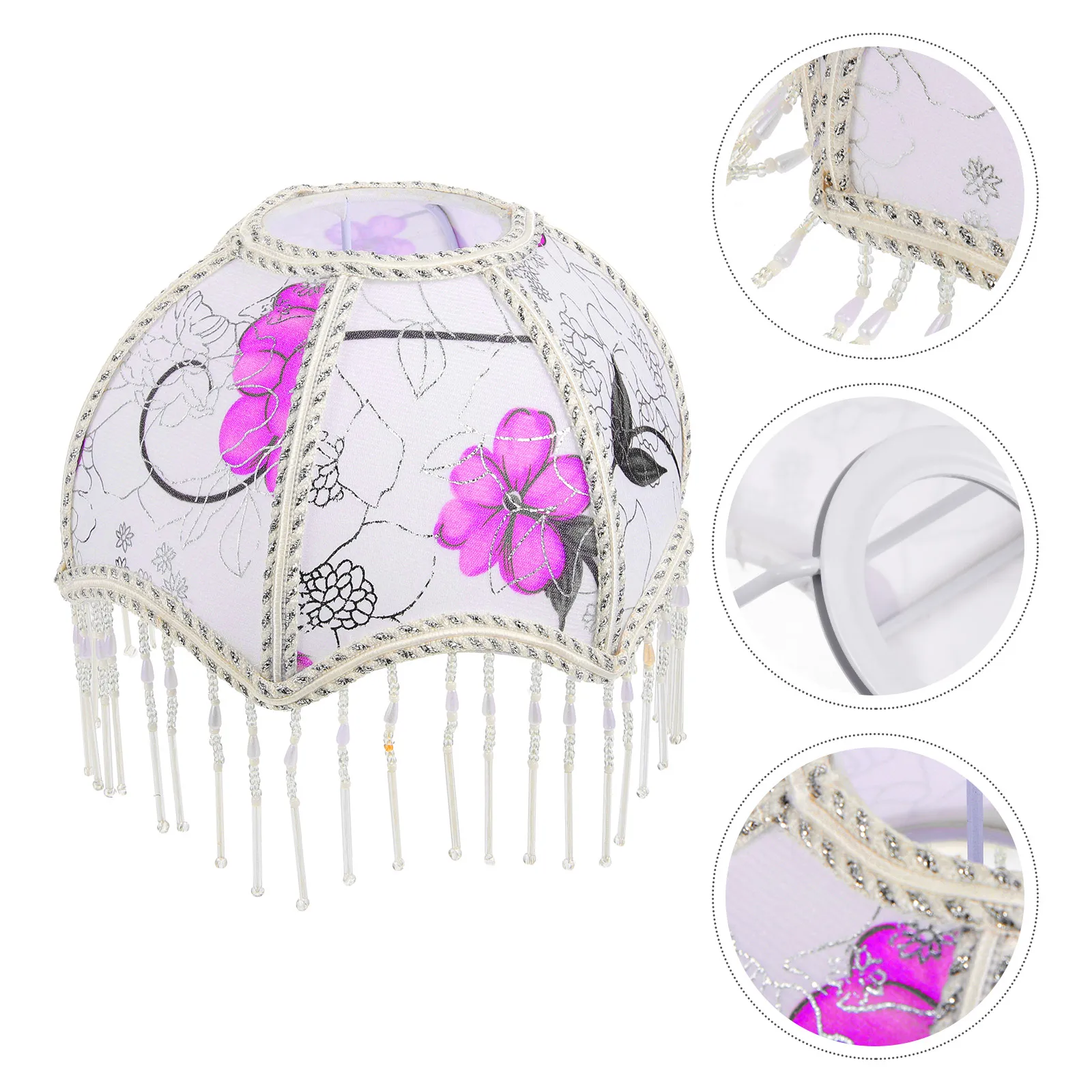 

Elegant Retro Lamp Shade Duck Egg Table Lampshades for E27 Fringe Tassel Fabric Light Home Decor European Style Lighting