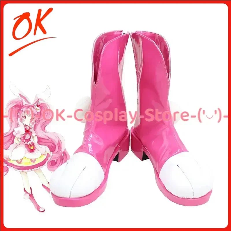 

[На заказ] KiraKira Cure Whip Usami Ichika Обувь для косплея Аниме Костюм для ролевых игр Опора Хэллоуин Карнавальная вечеринка Сапоги из искусственной кожи