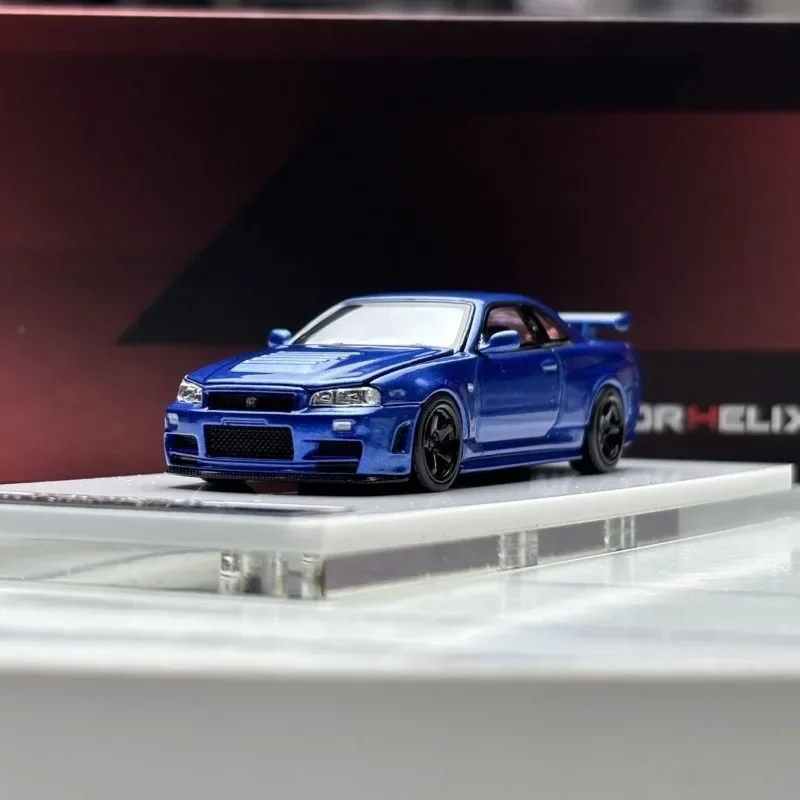 mh-1-64-gtr-r34-skyline-z-tune-customized-alloy-car-toy-die-casting-metal-model-series-christmas-gift-gifts-for-men