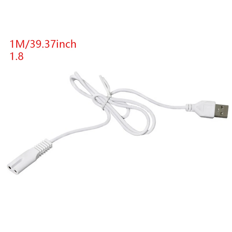 1PC New and high quality USB Cable Charging Line Copper hole Suit 5V flashlight shaver hair clipper wire Single hole 1.8