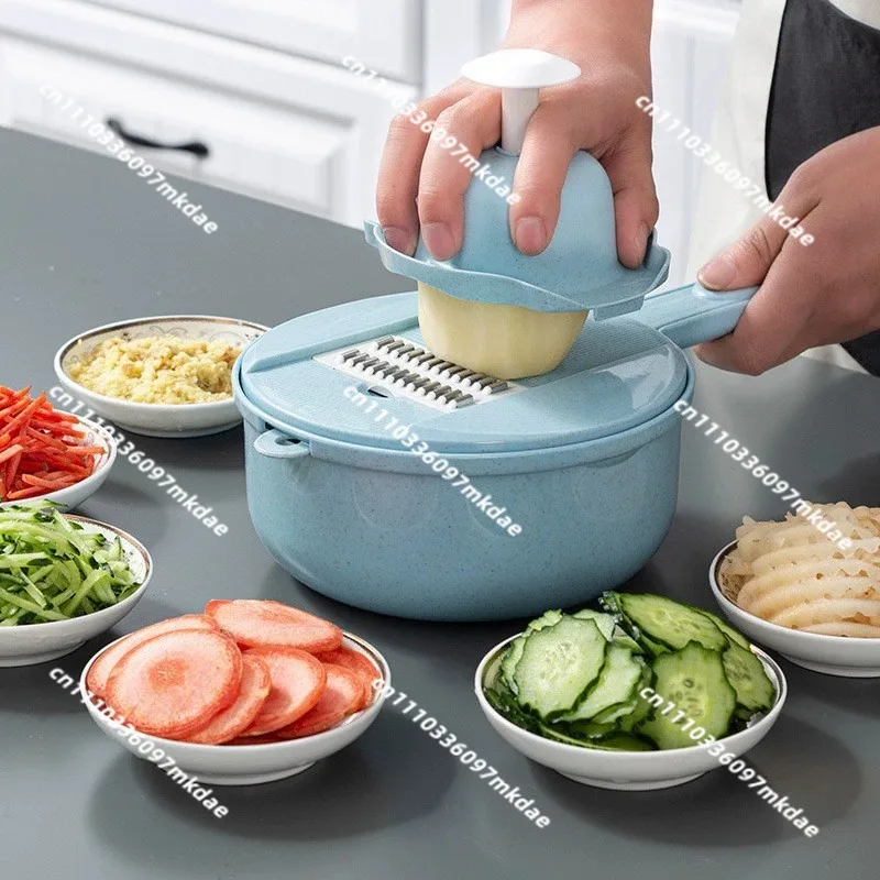 Kitchen supplies - Multifunctional chopping artifact - Potato shredder - Household scraper, grater, wipe and slicer