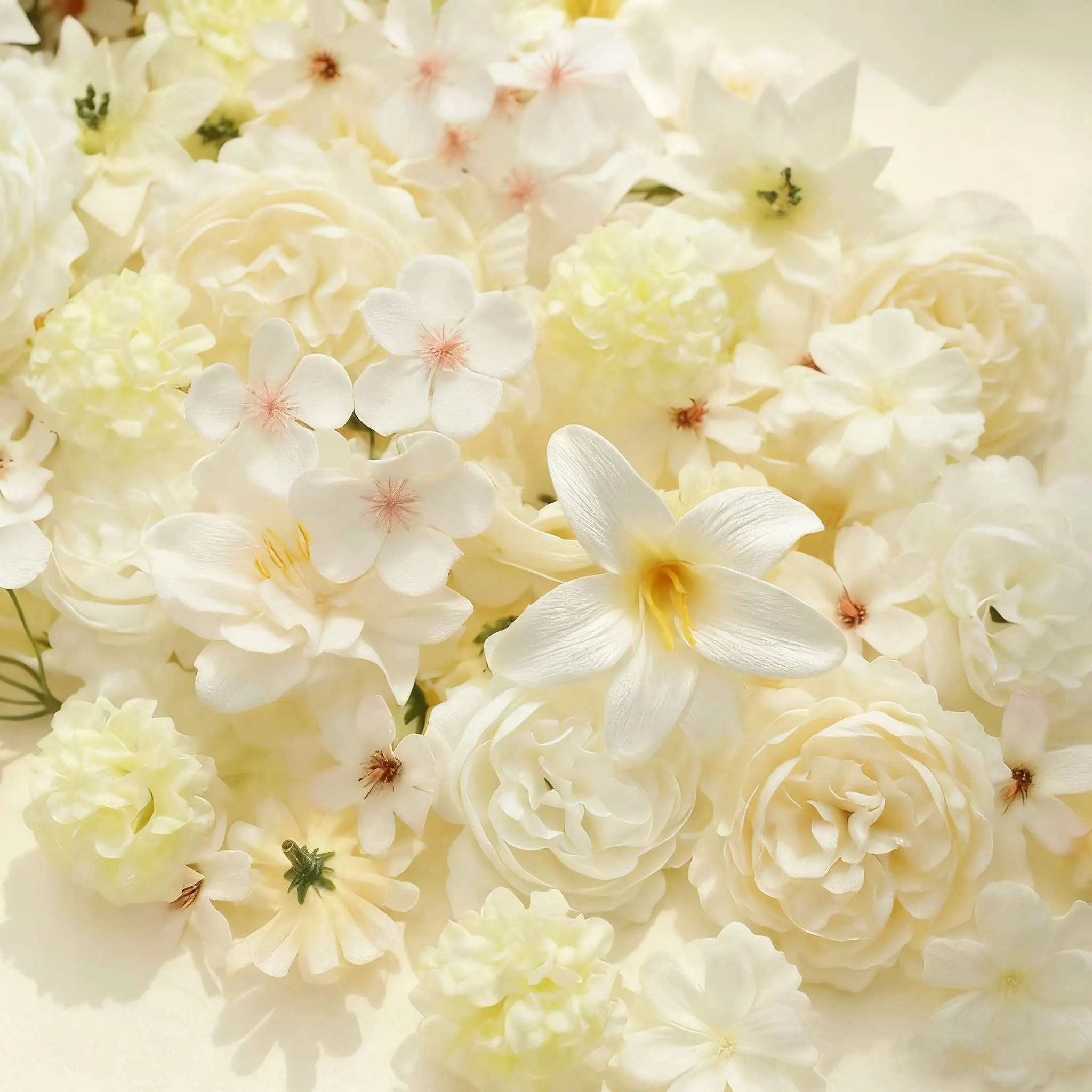 ¡100 piezas de flores artificiales de color blanco lechoso, adecuadas para bodas, el día de San Valentín y Navidad! Se puede utilizar como ramo de novia en bodas para el testigo Felicidad; Se utiliza para decorar regalos del Día de San Valentín, llenos de amor; Decorar árboles de Navidad y chimeneas en Navidad ~ También se pueden utilizar para hacer coronas y arreglos florales, agregar color a varias escenas navideñas románticas ~