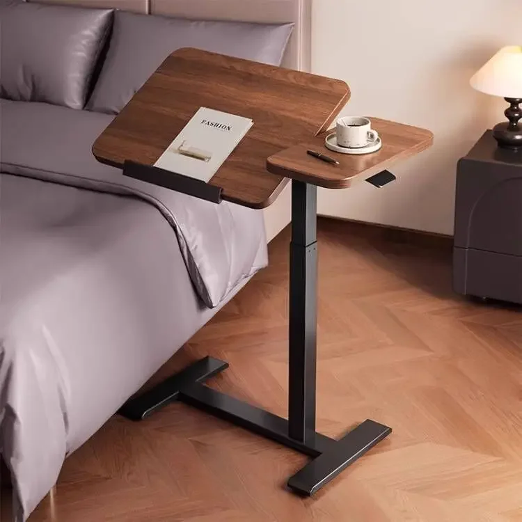 Removable lifting computer home desk, student writing bedroom office flip side table